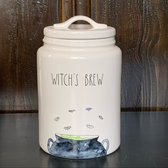 Rae Dunn Holiday Rae Dunn Witchs Brew Watercolor Halloween Canister